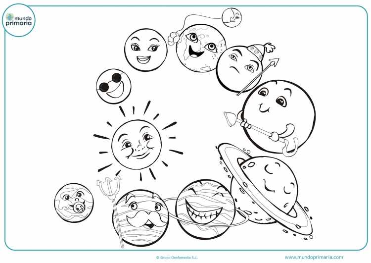 Раскраска планеты с глазками