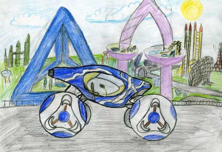 Машина будущего рисунок