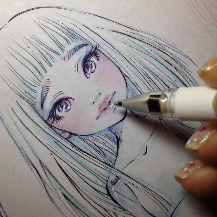 Кукла для рисования аниме