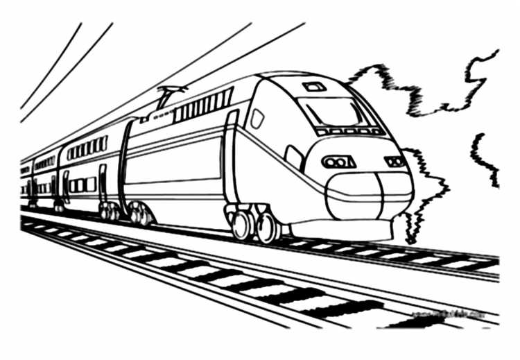Сапсан поезд разукрашка