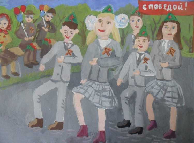 Конкурс детского патриотического рисунка день Победы