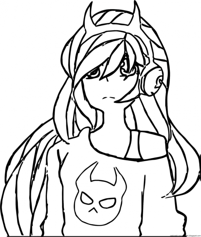 Раскраски скины для девочек