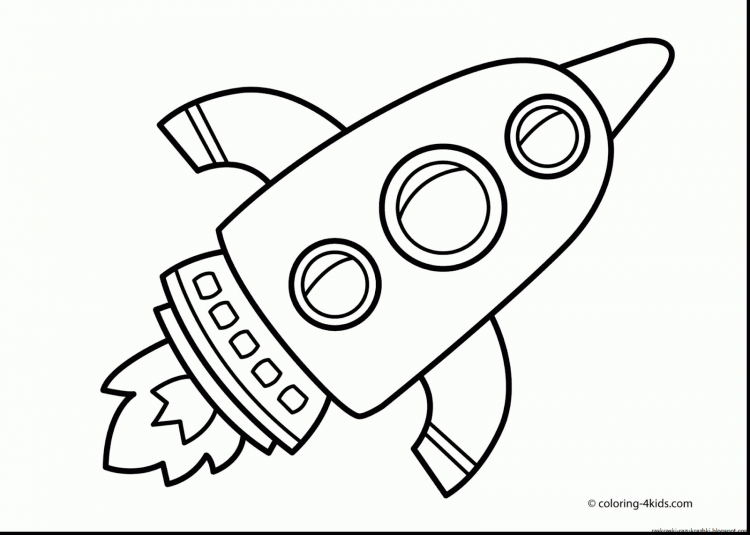 Ракета раскраска