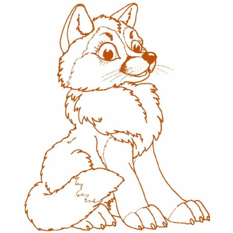 Раскраски животных лиса