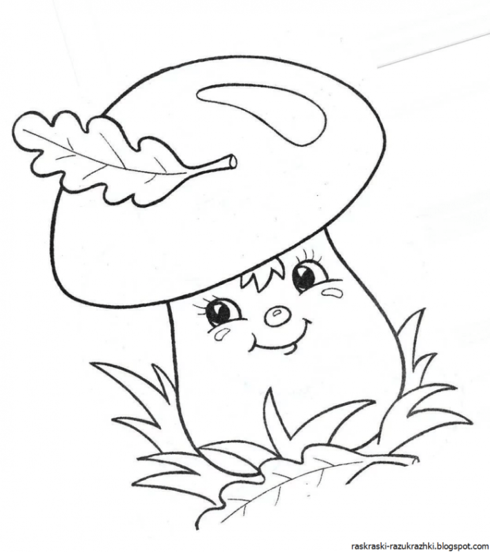 Раскраска грибов