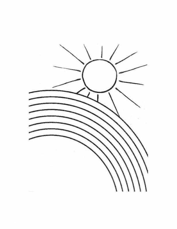 Раскраска пони Радуга