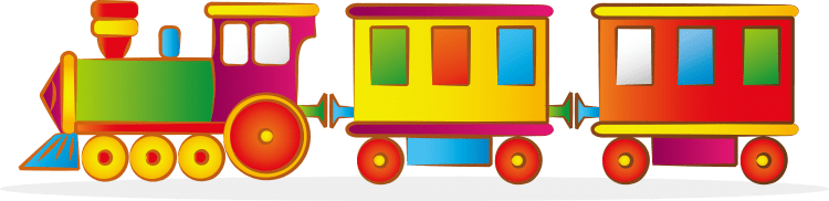 Паровозик с вагончиками