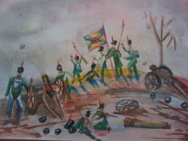 Рисунки Бородинская битва 1812 года
