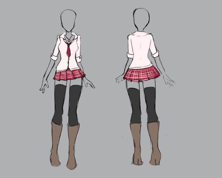 Одежда для рисования девушек