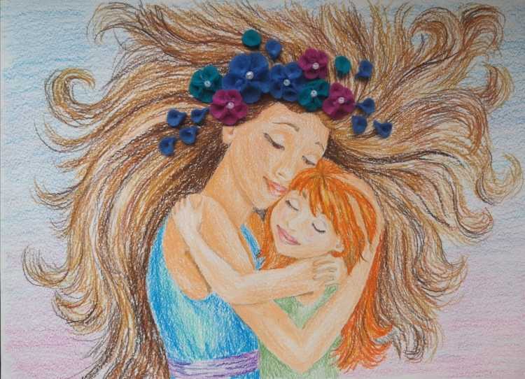 Рисунок моя мама самая лучшая