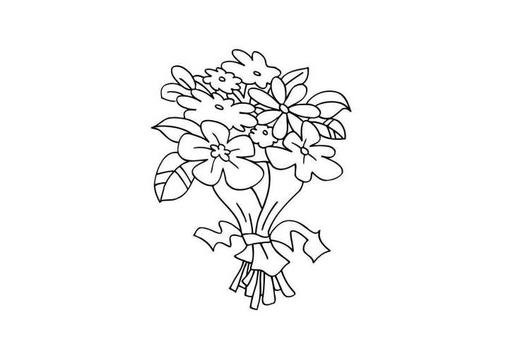 Весенние цветы раскраска