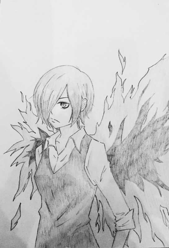 Рисунок по аниме Токийские ручкой 10 лет