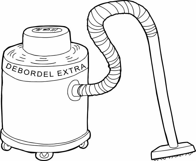 Раскраска пылесос Генри