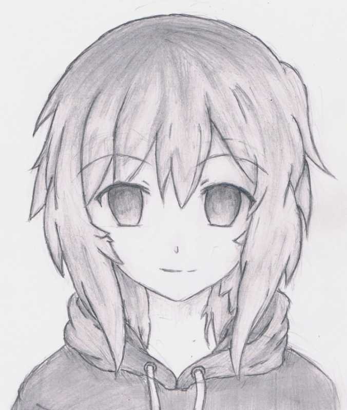 Аниме рисунки карандашом