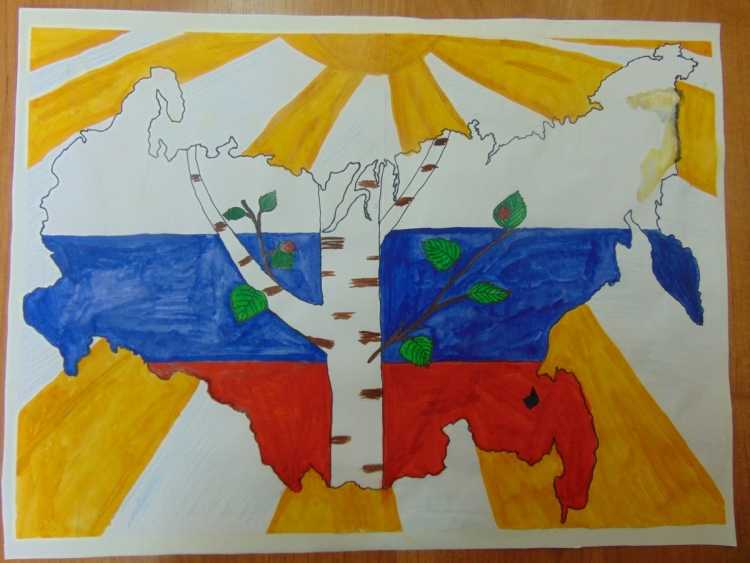 Рисунки на тему Россия Родина моя