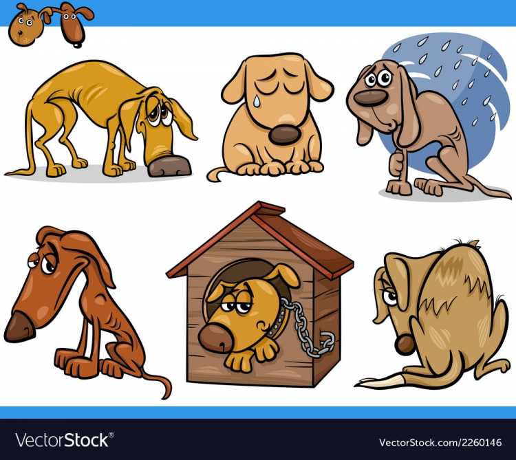 Бездомная собака вектор