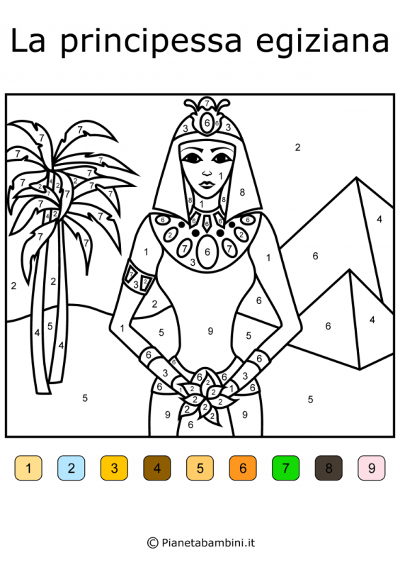 Раскраски на тему Египет