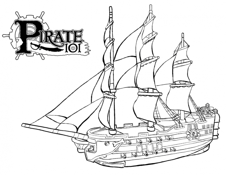 Корабли для раскрашивания для детей