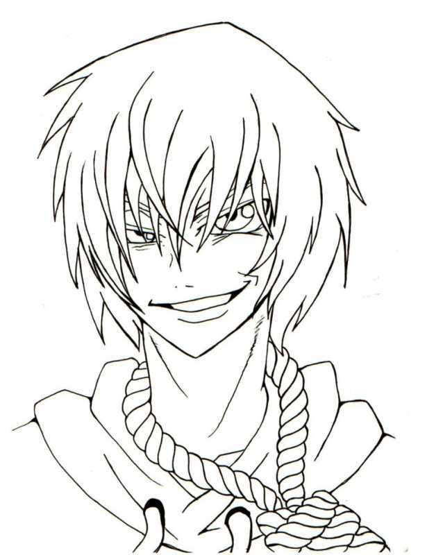 Джефф раскраска