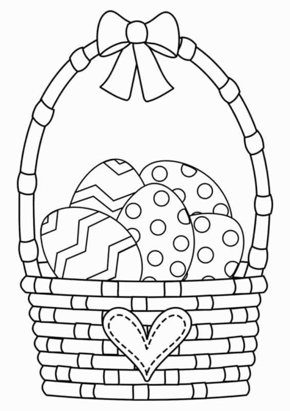 Пасхальное яйцо раскраска