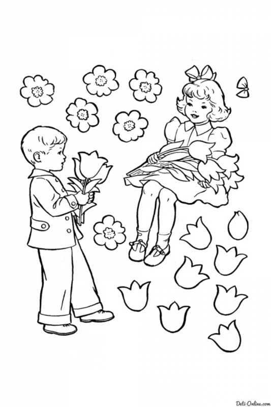 Раскраска. Лето