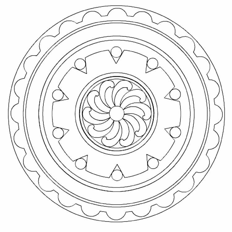 Ковер круглый раскраска