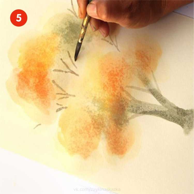 Различные техники рисования акварелью