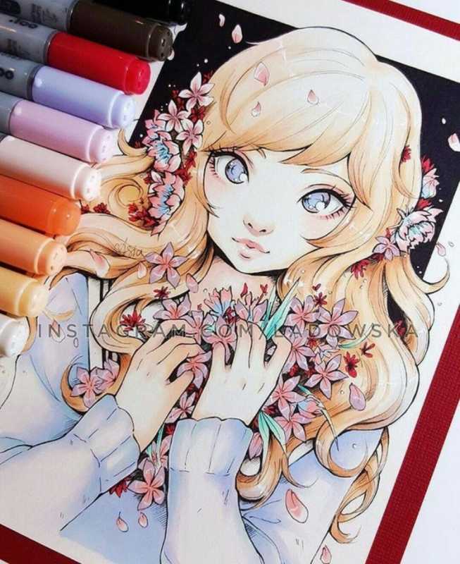 Аниме ручкой для начинающих