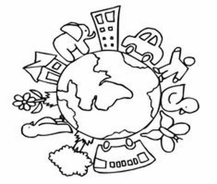 Рисунок на тему экология трафарет