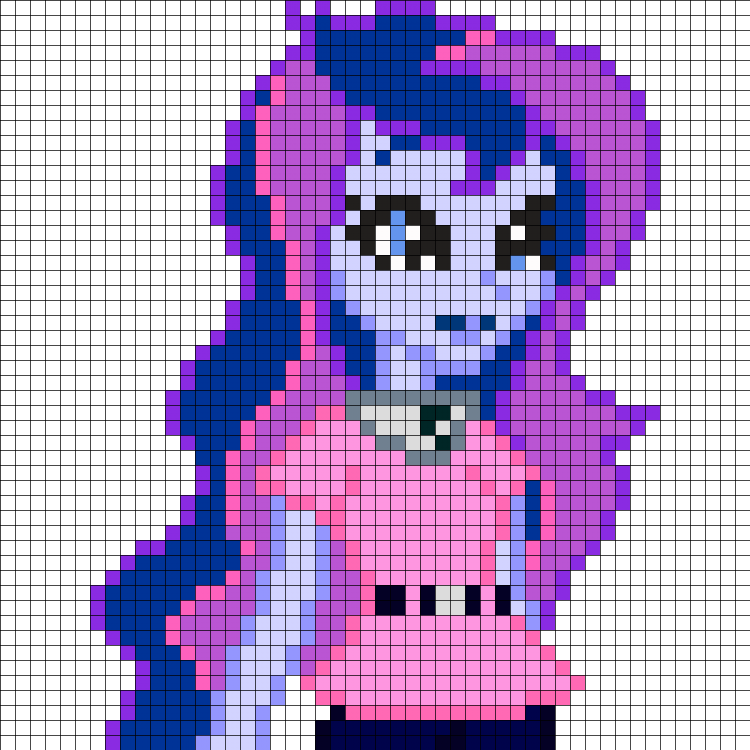 Девочка из клеточек