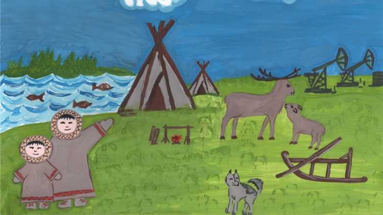 Рисование с детьми на тему Югра