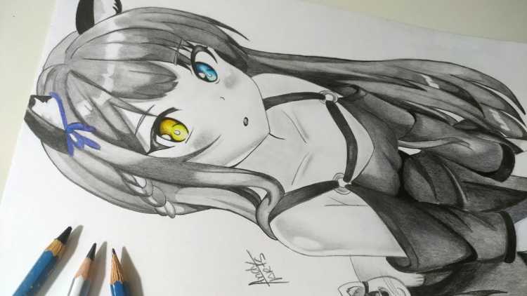 Нарисовать аниме девушку