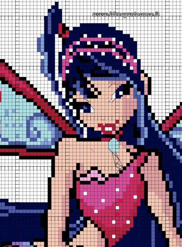 Винкс по клеточкам