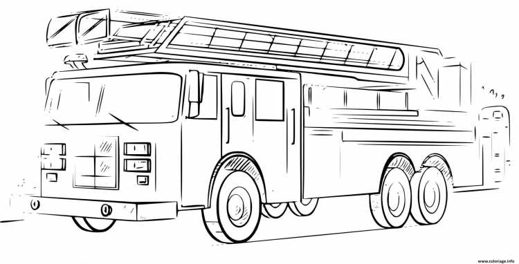 Пожарная машинка мультяшная