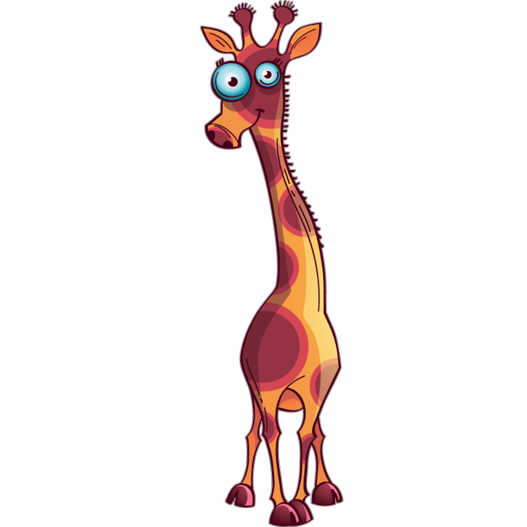 Жирафы мультяшные