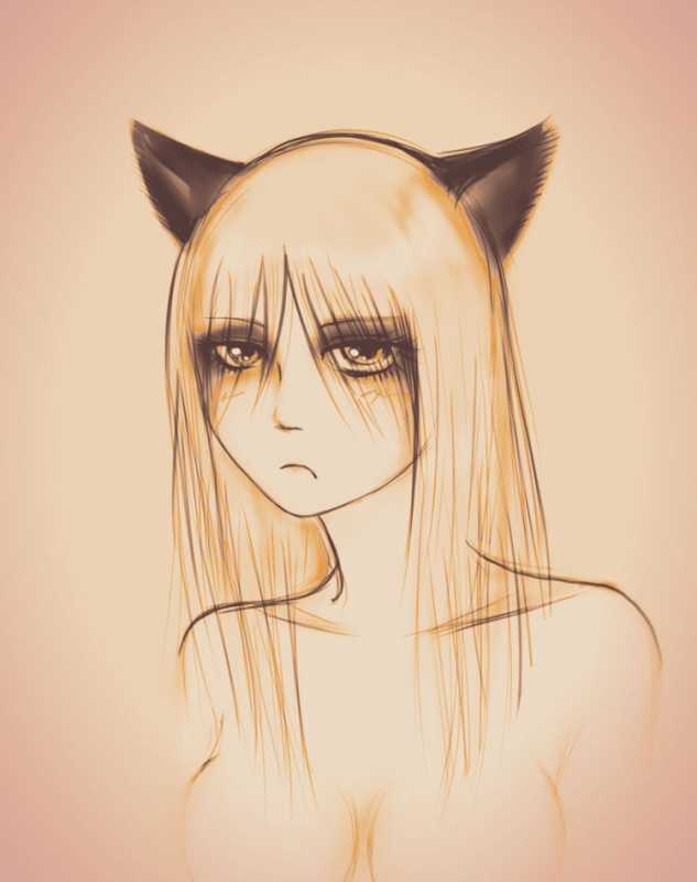 Аниме рисунки карандашом для начинающих для срисовки с ушками