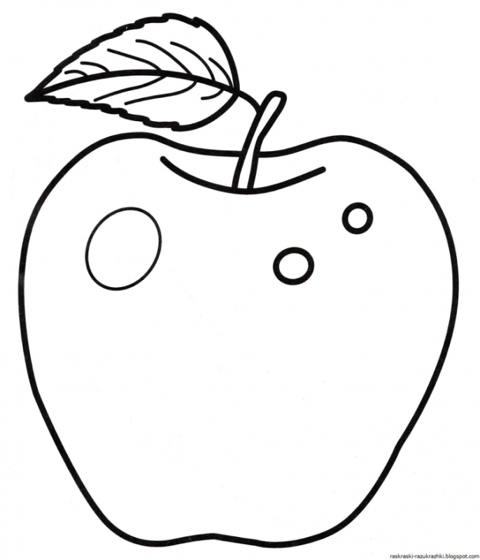 Яблоко рисунок карандашом для детей