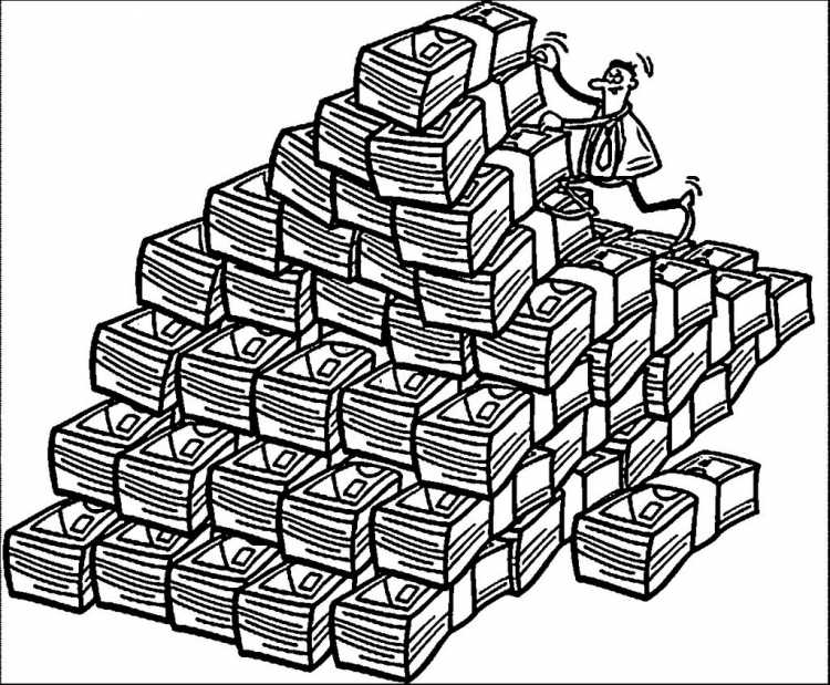 Монетка раскраска для детей