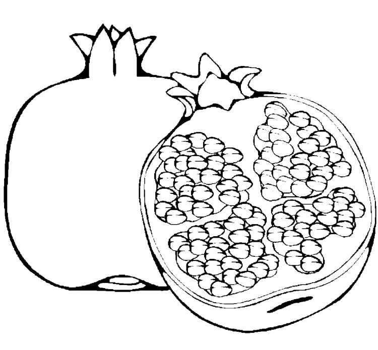 Банан раскраска