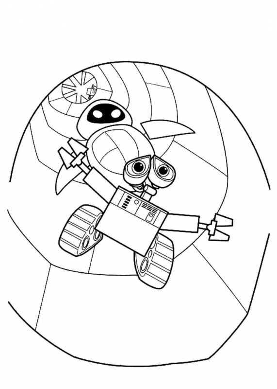 Робот раскраска для детей