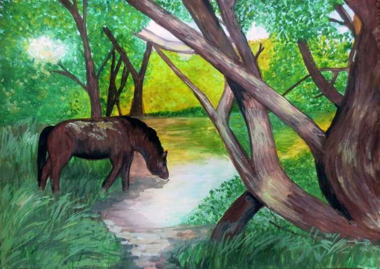 Пейзажи родного края с животными