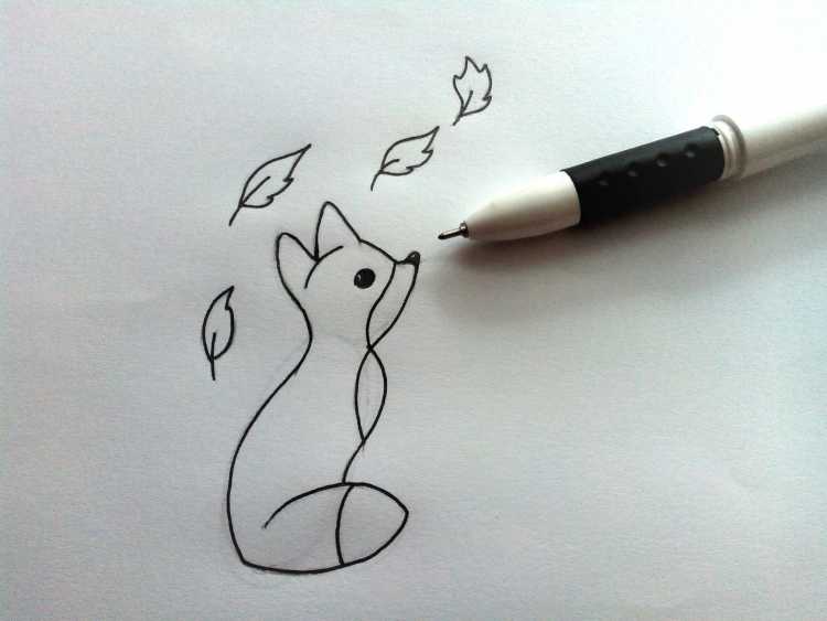 Легкое рисование ручкой