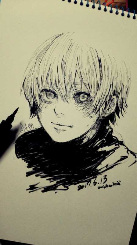 Раскраски аниме Токийский гуль тока