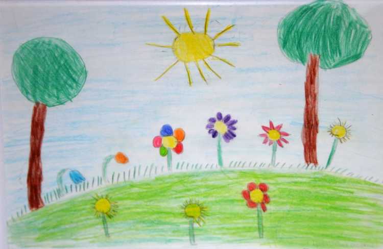 Какого цвета лето рисунки