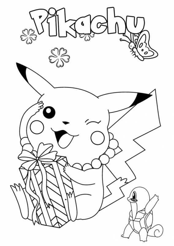 Пикачу рисунок раскраска