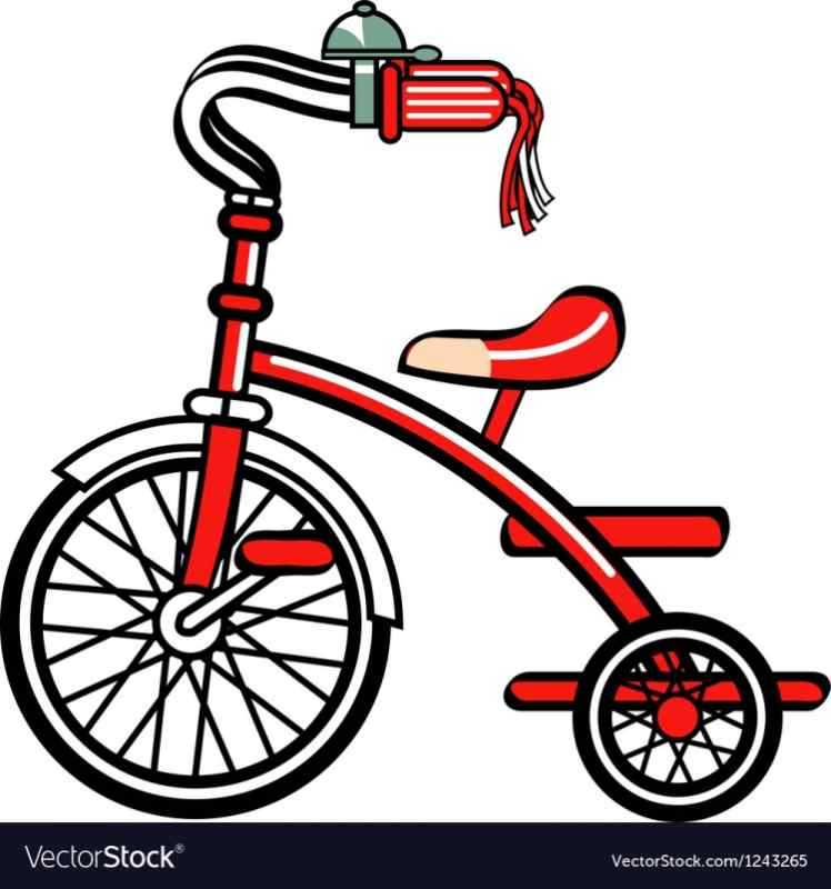 Раскраска мальчик на велосипеде