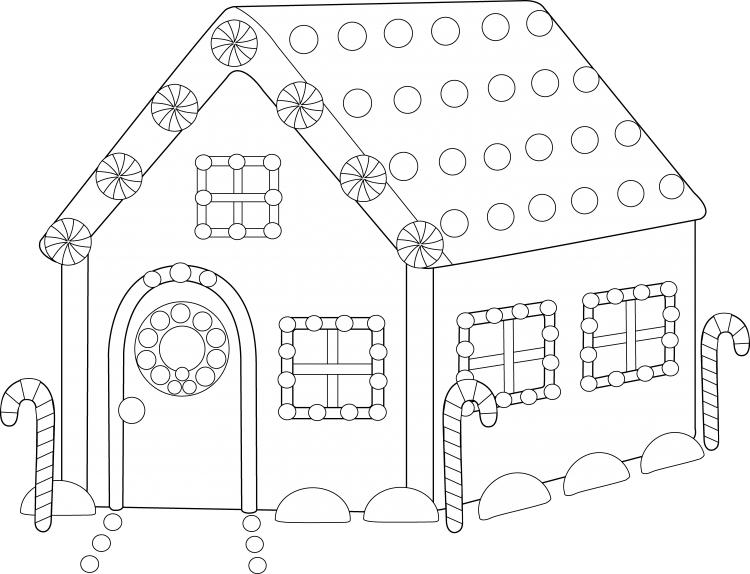 Домик для раскрашивания для детей