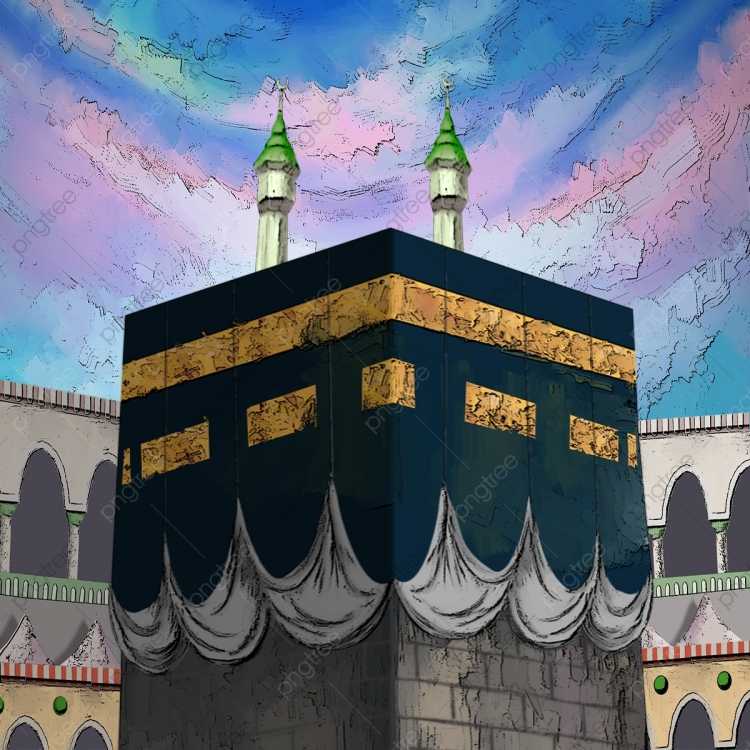 Пророк Мухаммед и мечеть рисунок