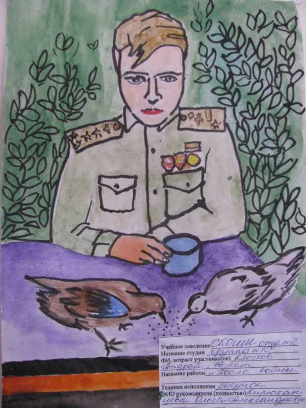 Рисунок на военно патриотическую тему