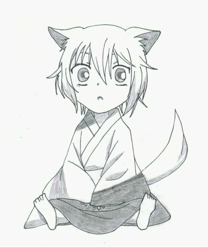 Рисунок анимешного парня